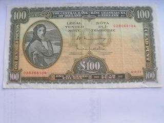 100 Pound Lavery Note Vf 1977 photo