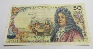 A.  2 - 5 - 1963.  A.  Banque De France Cinquante 50 Francs Banknote photo