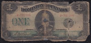 1 Dollar Dominion Of Canada 1923 photo