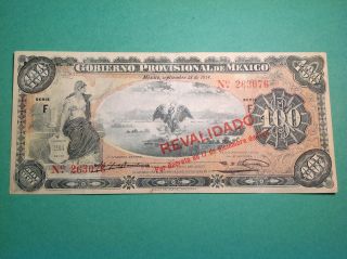 1914 - 100 Pesos - Gobierno Provisional De Mexico photo