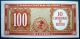 Chile 1960 - 61 10 Centesimos On 100 Pesos 1958 - 59 Paper Money: World photo 1