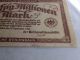 German 50 Million Mark 1923 Note Funfzig Millionen Old Railway Money Europe photo 1