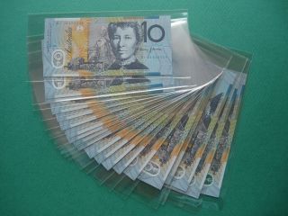 2008 Australia 10 Dollars Polymer Note Consecutive Number Gem Unc.  1pc photo