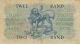 A 1962 South African 1st Issue Two Rand Banknote G.  Rissik Africa photo 1