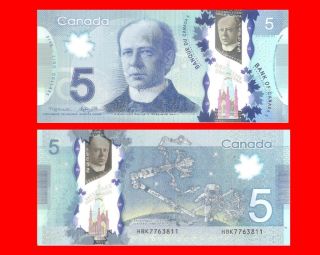 Canada - - $5 - 2013 - Macklem/poloz Polymer Uncirculated photo