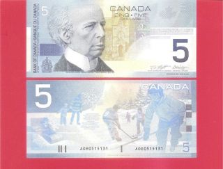 Canada - $5 - 2002 (2001) P101a Knight/dodge Uncirculated photo