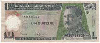 2006 Guatemala 1 Quetzal Bank Note photo