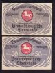 Germany Notgeld - Braunschweiger - 2 X 50 Pfennig Europe photo 1