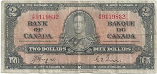Canada - 1937,  Two (2) Dollars photo