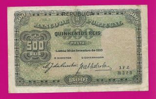 Portugal 500 Reis 1910 photo