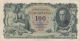 100 Korun From Czechoslovakia 1931 Rare Type,  Fine Note Europe photo 1