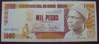 Guinee - Bissau 1000 Pesos 1993,  Unc. photo