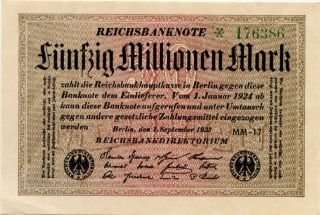 Germany 50.  000.  000 Mark 1923 176386 photo