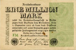 Germany 1.  000.  000 Mark 1923 0001527 photo