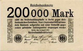 Germany 200.  000 Mark 1923 0001526 photo