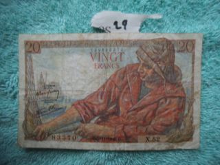 1942 Vingt Francs,  Raer photo