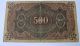Circulated German Paper Money 500 Mark 06.  15.  1890 Sächsische Bank - Dresden Europe photo 1