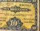 Gibraltar 1958 Ten Shillings Currency Note=======devils Deels Europe photo 4