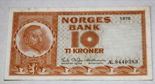 Norway 1970 10 Kroner photo