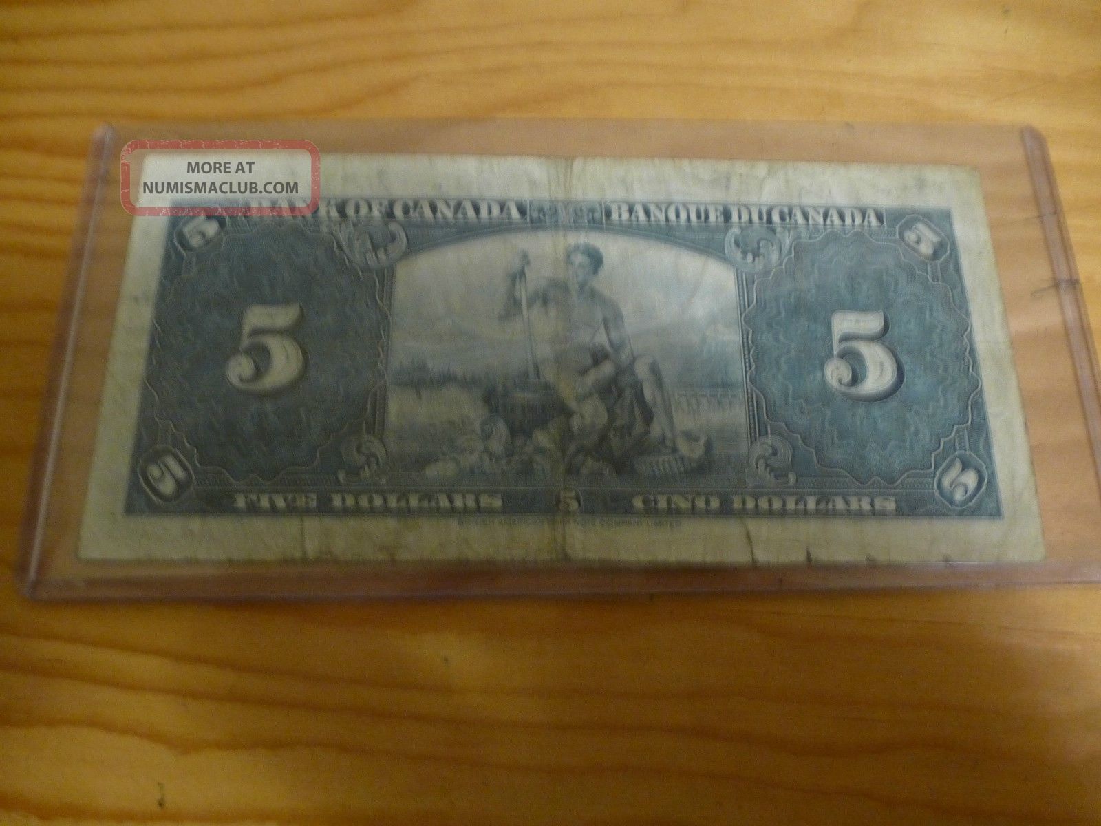Bank Of Canada 1937 5 Dollar Bill H s4732919 Fine bank-of-canada-1937-5-dollar-bill-h-s4732919-fine