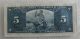 1937 Canada Banknote $5 Dollars Bank Of Canada Xf/au Bc - 23c E/s4043371 Canada photo 1