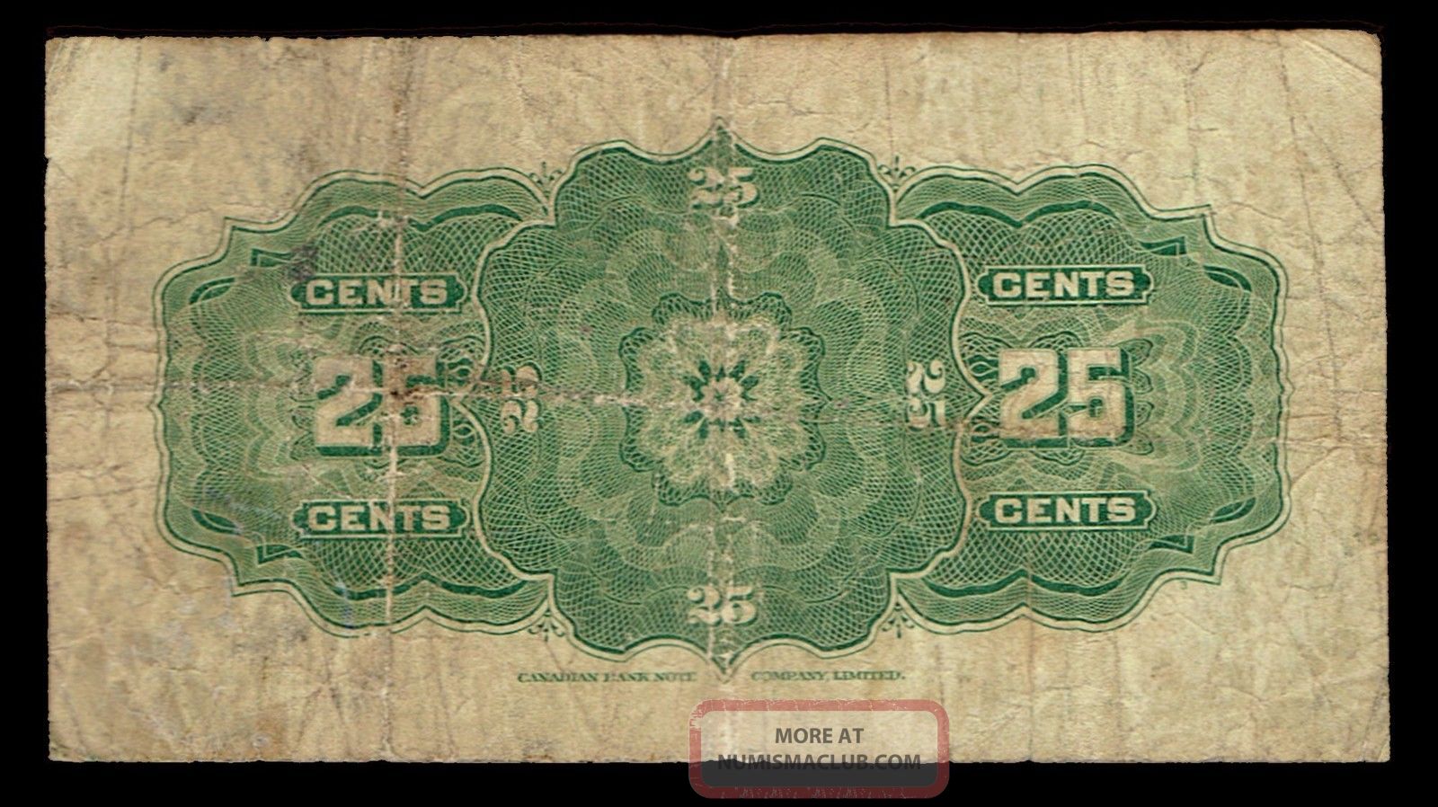 1923 (dominion Of Canada) 25c Note