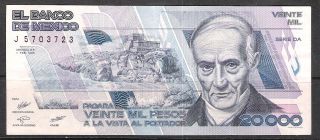 M893 - Mexico Banknote 20000 Pesos 1988 1st February - Unc photo