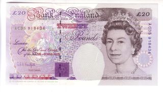 United Kingdom - Bank Of England - Kentfield 20 Pounds (1994) Unc photo