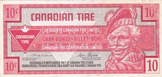 10 Cents Canadian Tire Money Vf photo