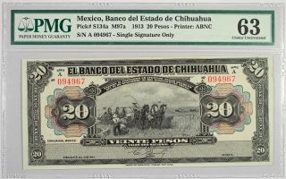 Mexico 20 Pesos 1913 