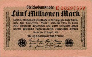 Germany 5.  000.  000 Mark 1923 E00297339 photo