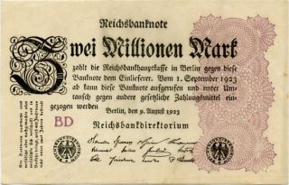 Germany 2.  000.  000 Mark 1923 0001623 photo