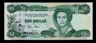 Bahamas 1 Dollar 2002 Dw Pick 70 Unc. photo