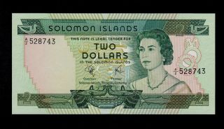 Solomon Islands 2 Dollars (1977) A/2 Pick 5 Unc. photo