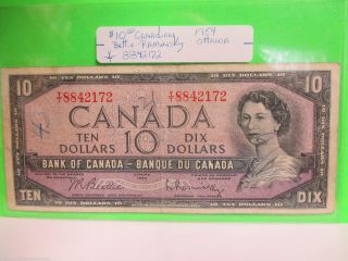 1 - 1954 Ottowa $10 - Canadian Bank Note photo