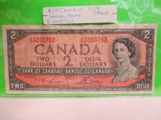 1 - 1954 Ottowa $2 - Canadian Bank Note photo