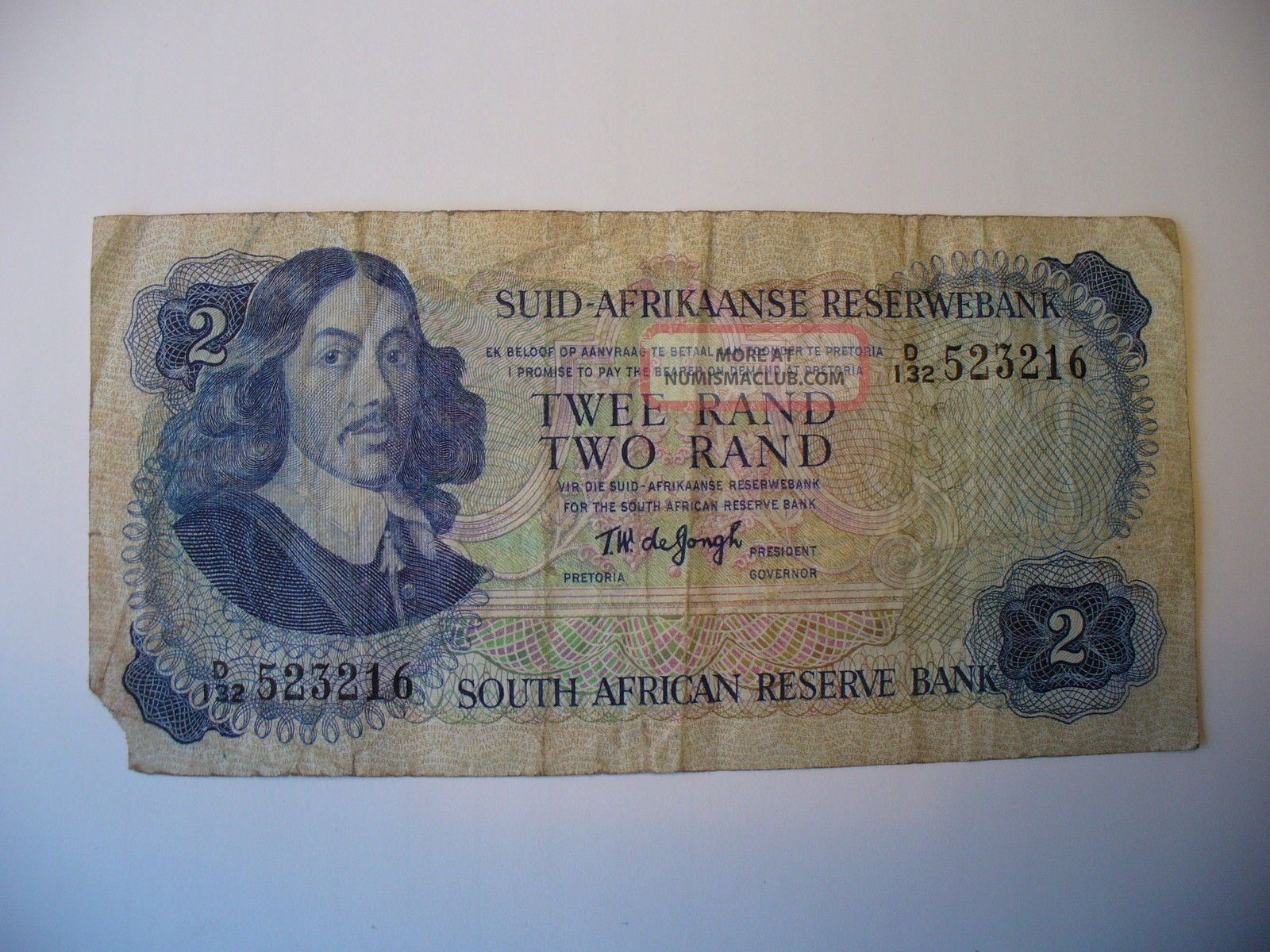 South Africa 2 Rand Bill - Circulated - Paper Money