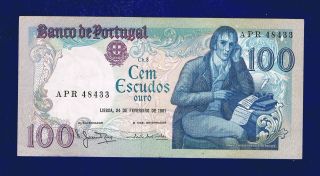 Portugal Banknote 100 Escudos 1981 P178b Very Fine photo