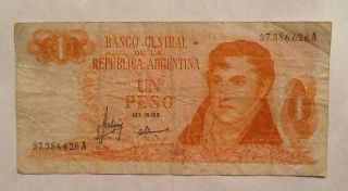 1 Peso Argentina Banknote - We Combine Shipment photo
