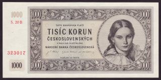 Czechoslovakia - 1000 Korun,  16.  5.  1945 - Unc photo