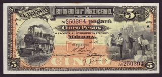 Mexico - 5 Pesos,  1901 - Aunc - Scarce photo