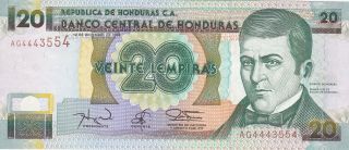 20 Lempiras From Honduras.  Extra Fine Note photo