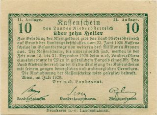 Austria 10 Heller 1920 0001613 photo