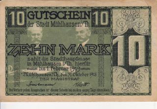 Germany 10 Marks 1920s Issue Circulated Banknote photo