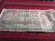 Two 1954 Canadian Dollar Bills - Great Stocking Stuffers Canada photo 2