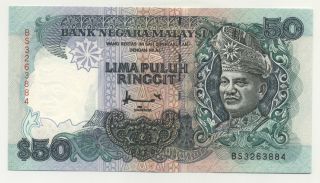 Malaysia 50 Ringgit Nd 1997 Pick 31d Unc Sign Ahmad M.  Don photo