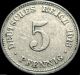 ♡ Germany - The German Empire - German 1913d 5 Pfennig Coin Europe photo 1