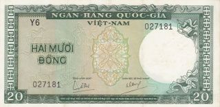 1964 Vietnam/south 20 Dong Banknote photo