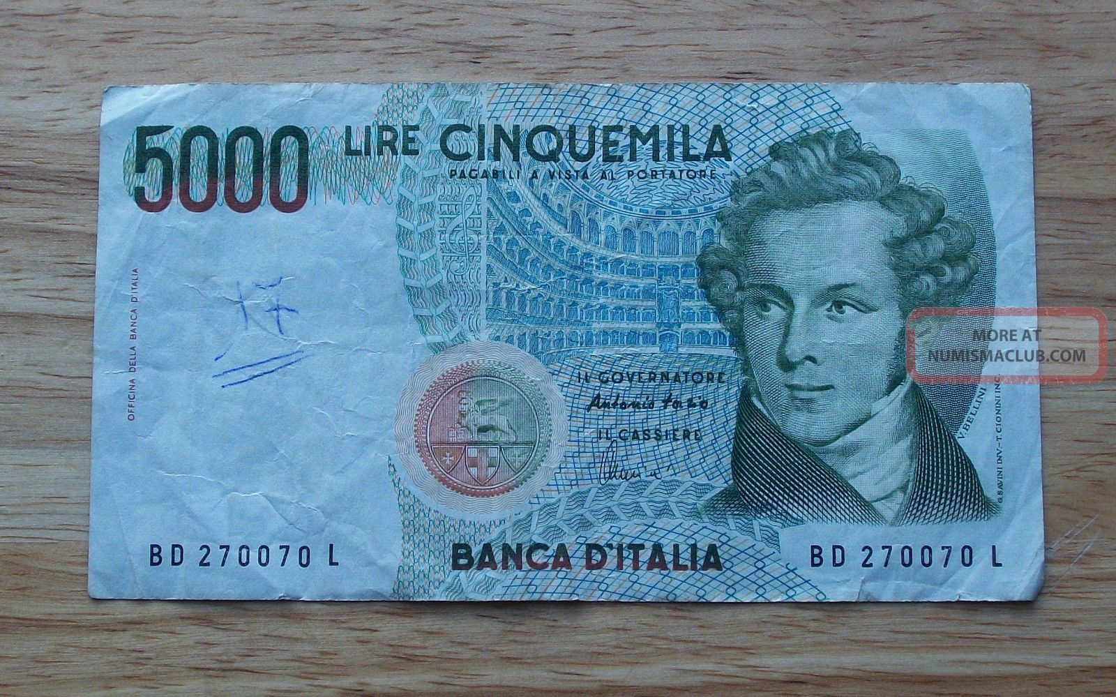 1985-italy-5000-lira-banknote-world-paper-money-currency