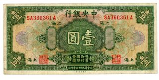 China … P - 195c … 1 Dollars … 1928 … F, photo